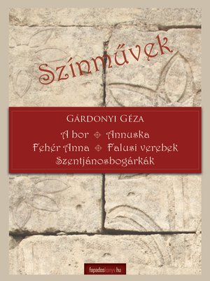 cover image of Színművek